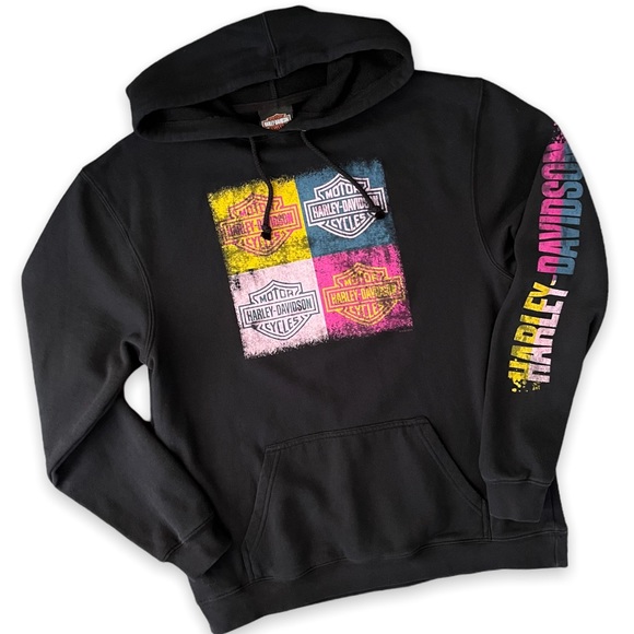 *SOLD* Harley-Davidson Graphic Print Hoodie - Picture 2 of 12